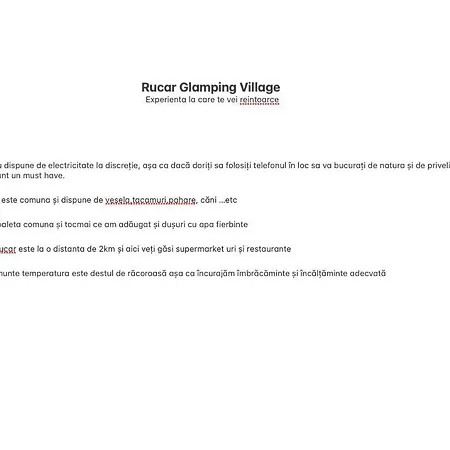 Cort de lux Glamping Village *